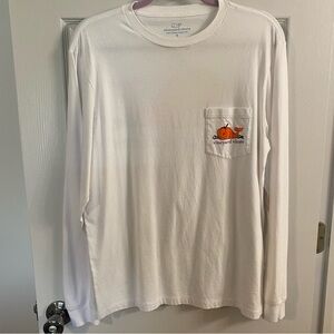 vineyard vines white long sleeve size small pumpkin pattern